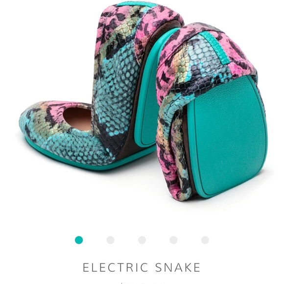 Tieks Colorful Snakeskin Flats - Picture 7 of 10